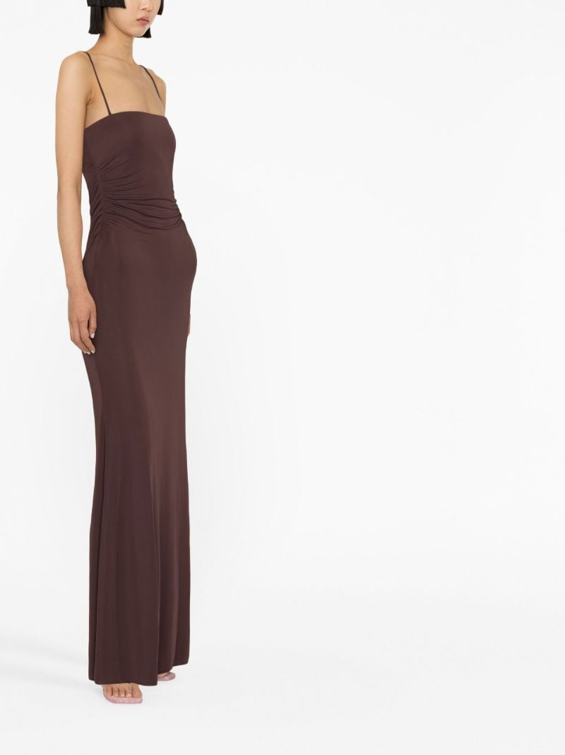Brown Larenta Sleeveless Maxi Dress