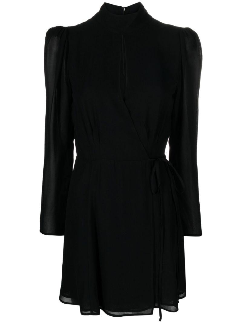 Black Otessa Cut-out Mini Dress
