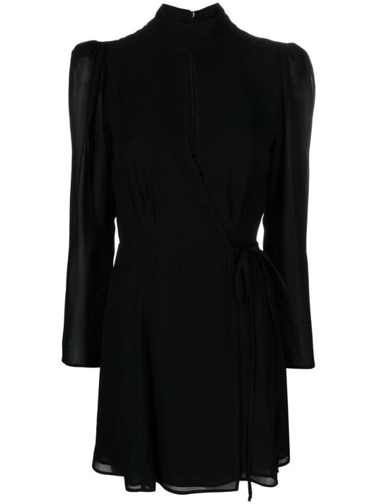 Black Otessa Cut-out Mini Dress