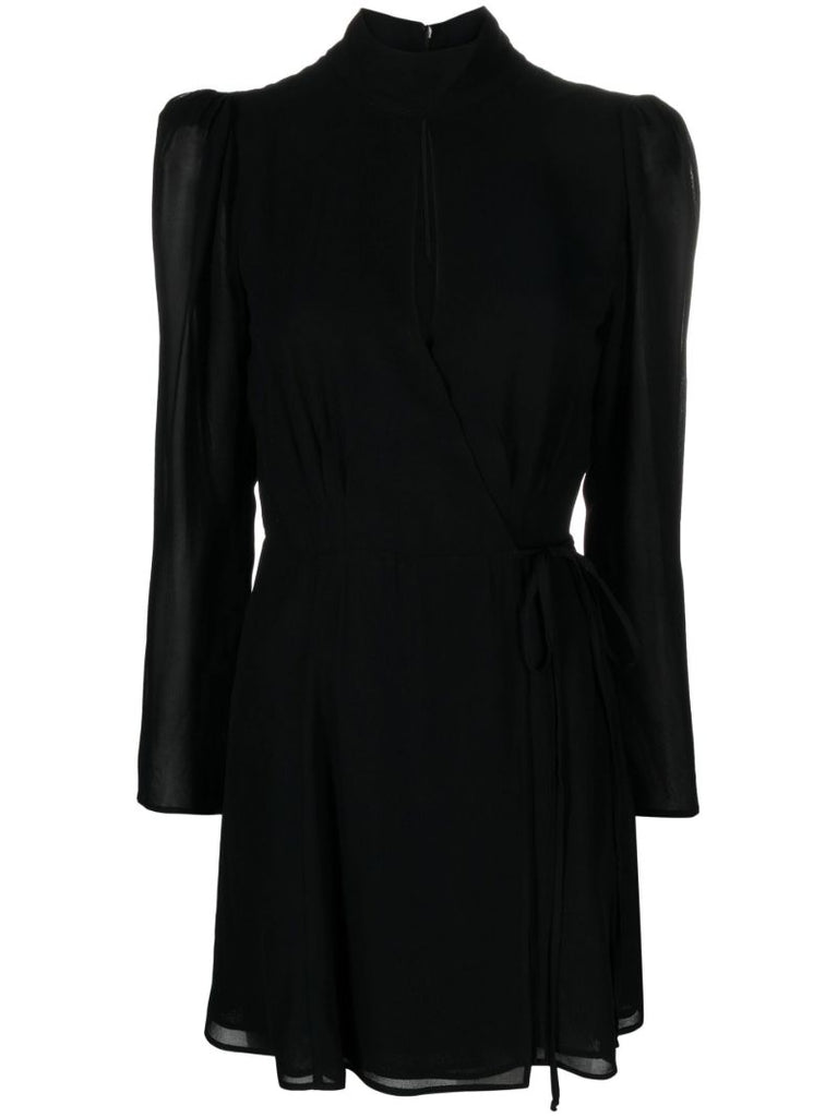 Black Otessa Cut-out Mini Dress