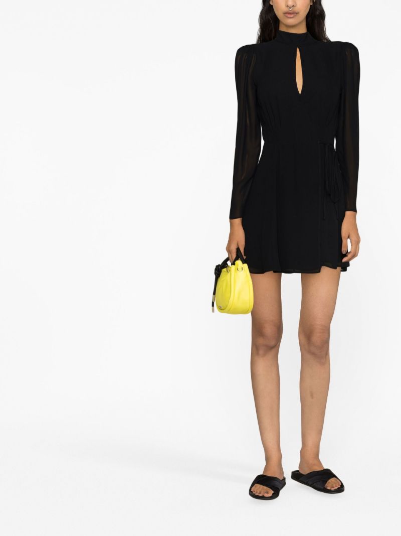 Black Otessa Cut-out Mini Dress