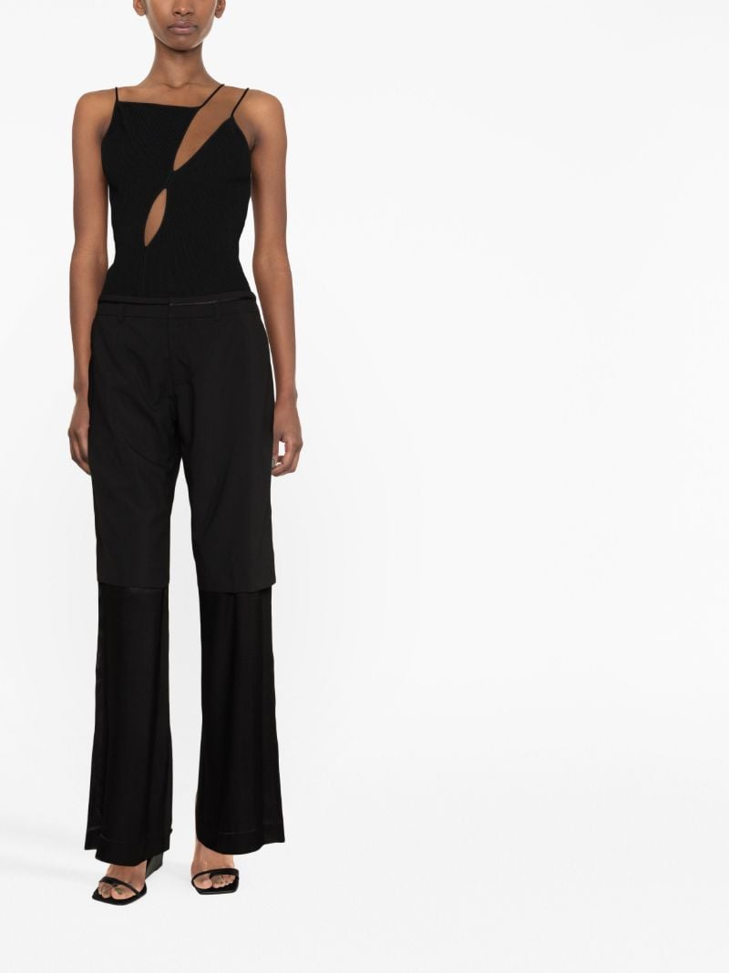 Black Low-rise Tailored Trousers