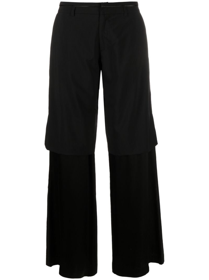 Black Low-rise Tailored Trousers