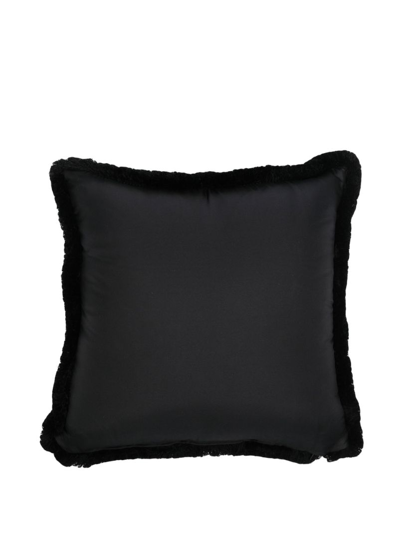 Black Crystal Logo Cushion