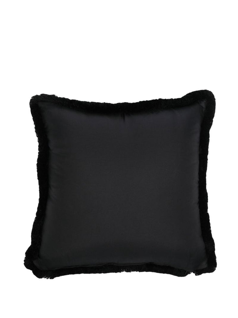 Black Crystal Logo Cushion