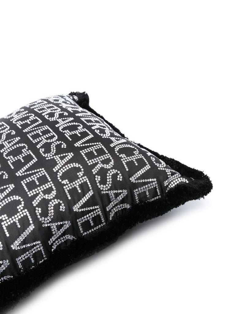Black Crystal Logo Cushion