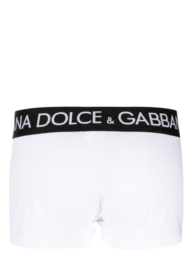 White Logo Waistband Boxers