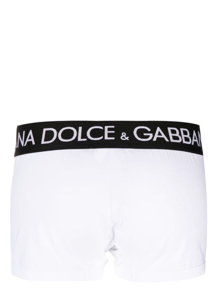 White Logo Waistband Boxers