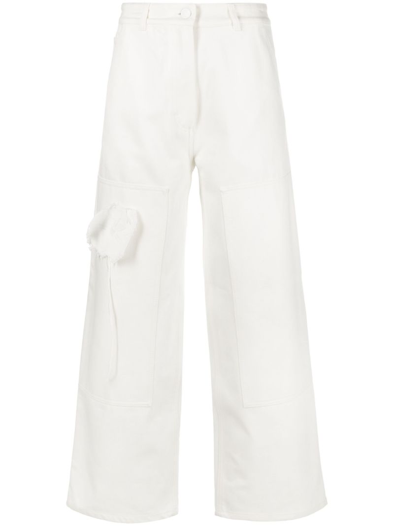 White Susan Wide-leg Jeans