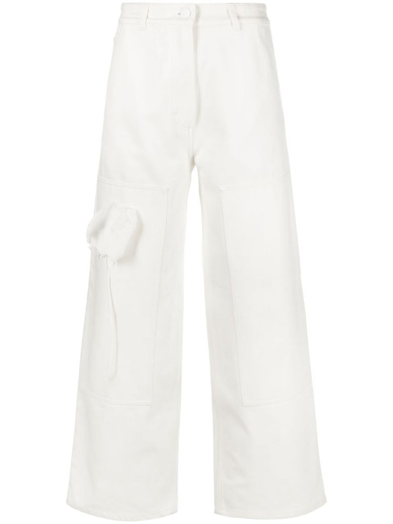 White Susan Wide-leg Jeans
