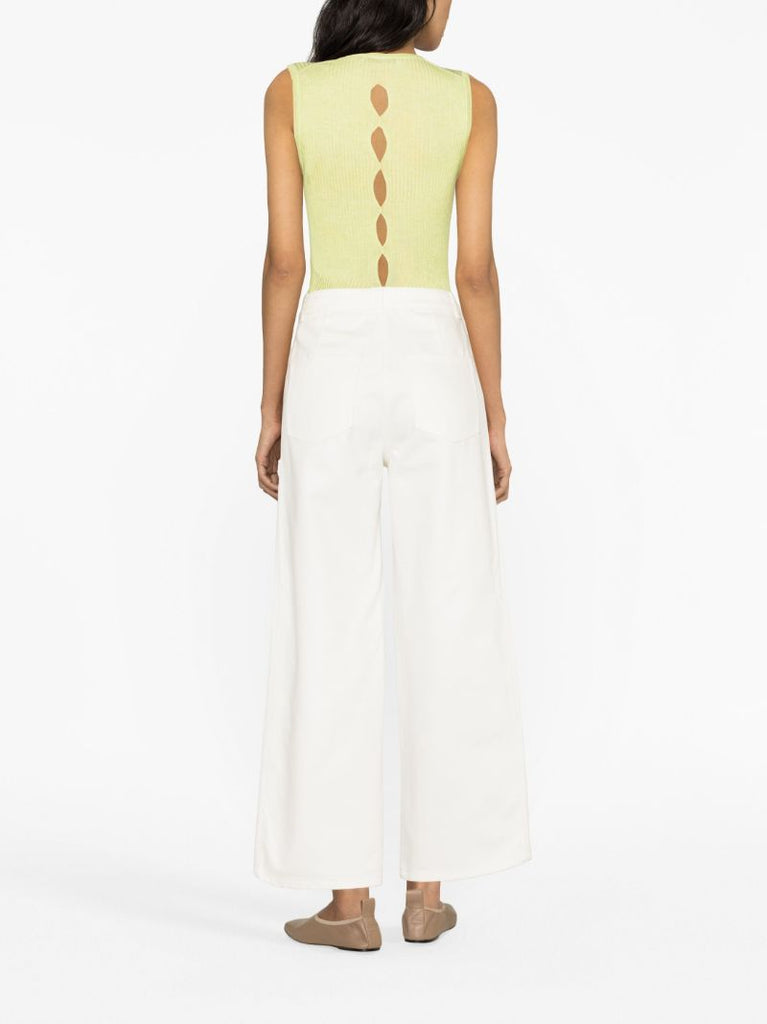 White Susan Wide-leg Jeans