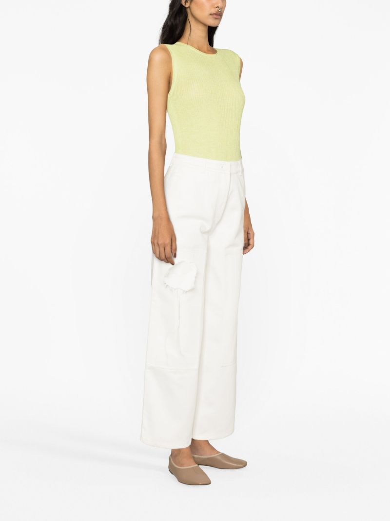 White Susan Wide-leg Jeans
