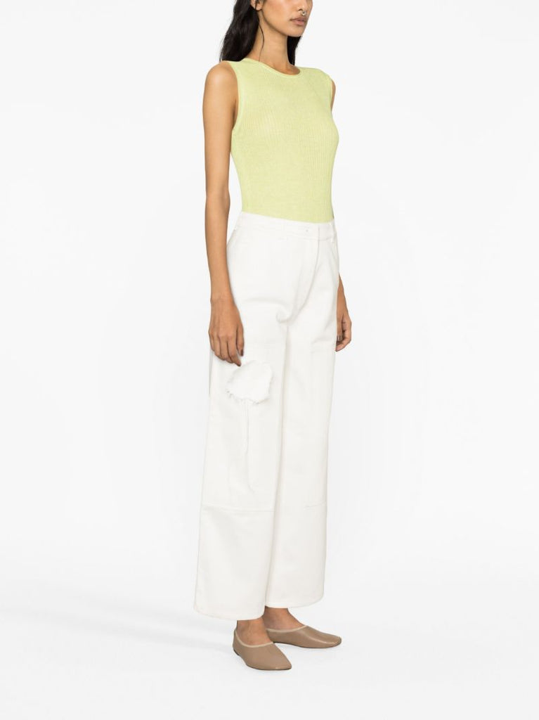 White Susan Wide-leg Jeans
