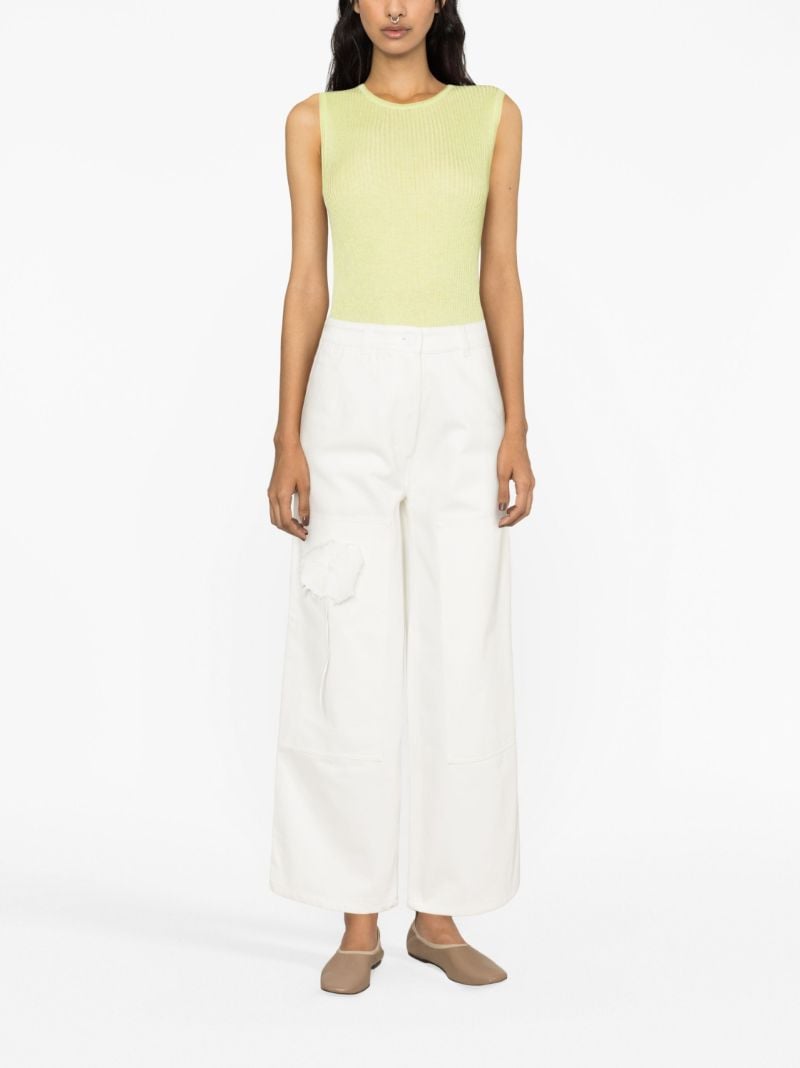 White Susan Wide-leg Jeans