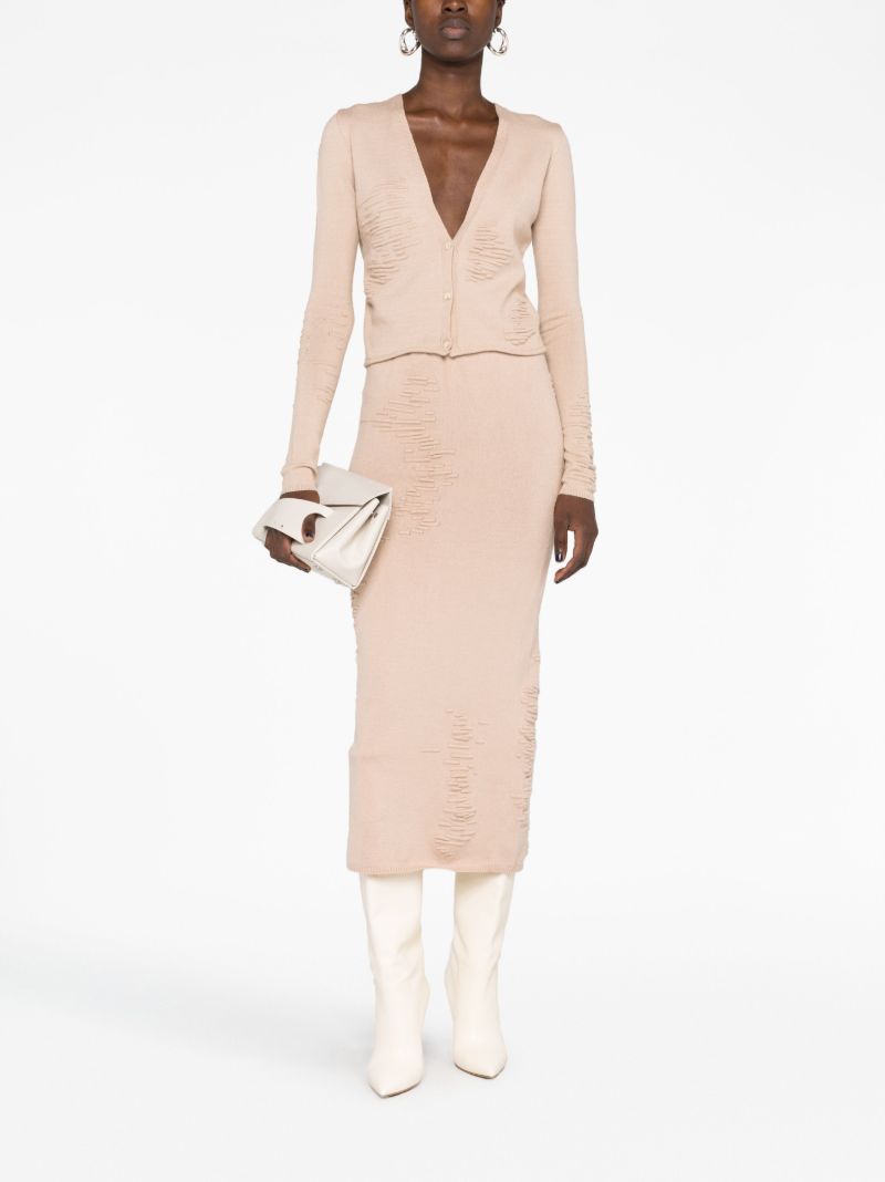 Neutral Muscle Knitted Cardigan