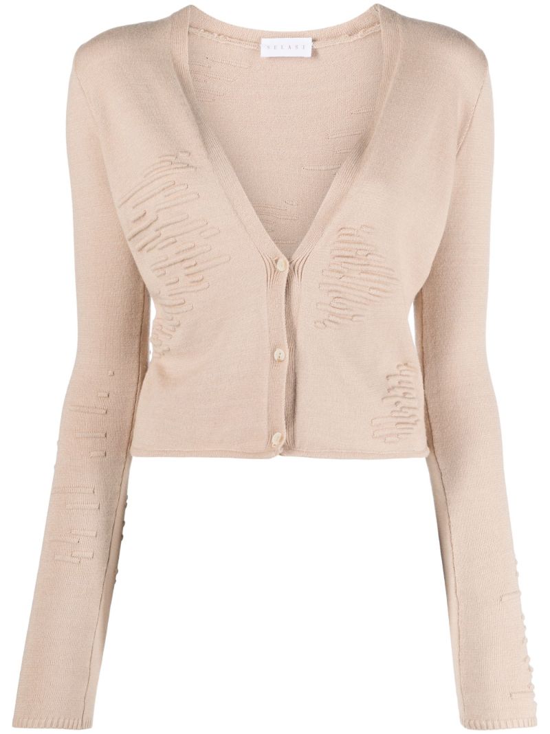 Neutral Muscle Knitted Cardigan