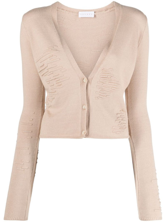 Neutral Muscle Knitted Cardigan