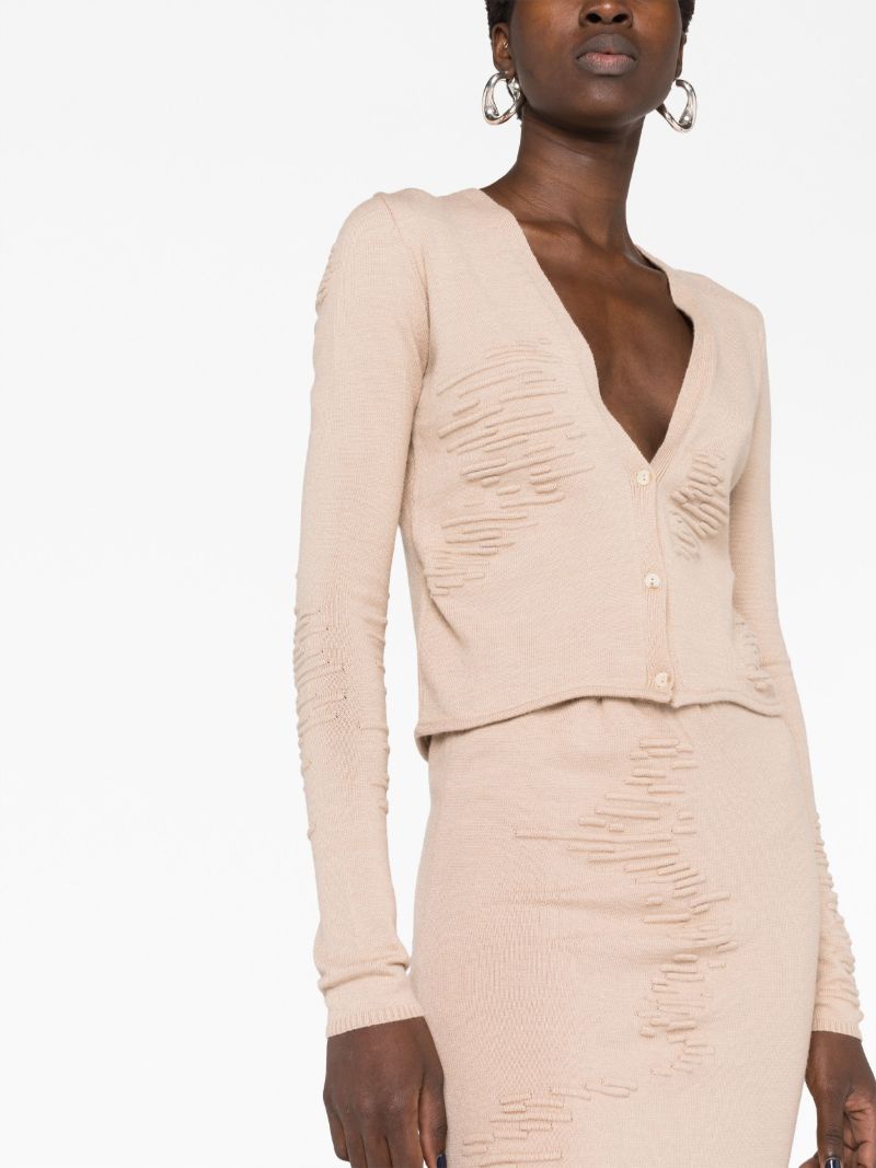 Neutral Muscle Knitted Cardigan
