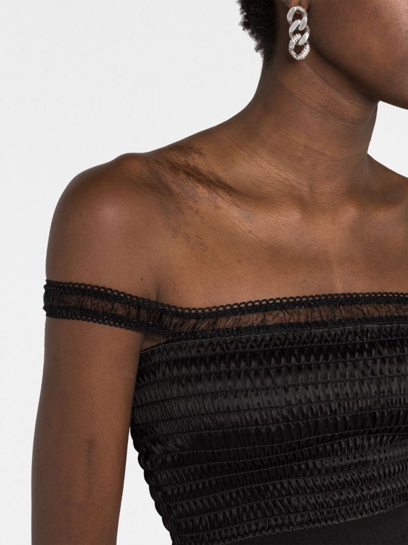 Black Off-the-shoulder Bodysuit