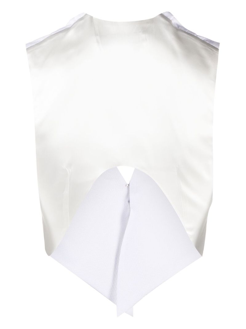 White Organic Cotton Waistcoat