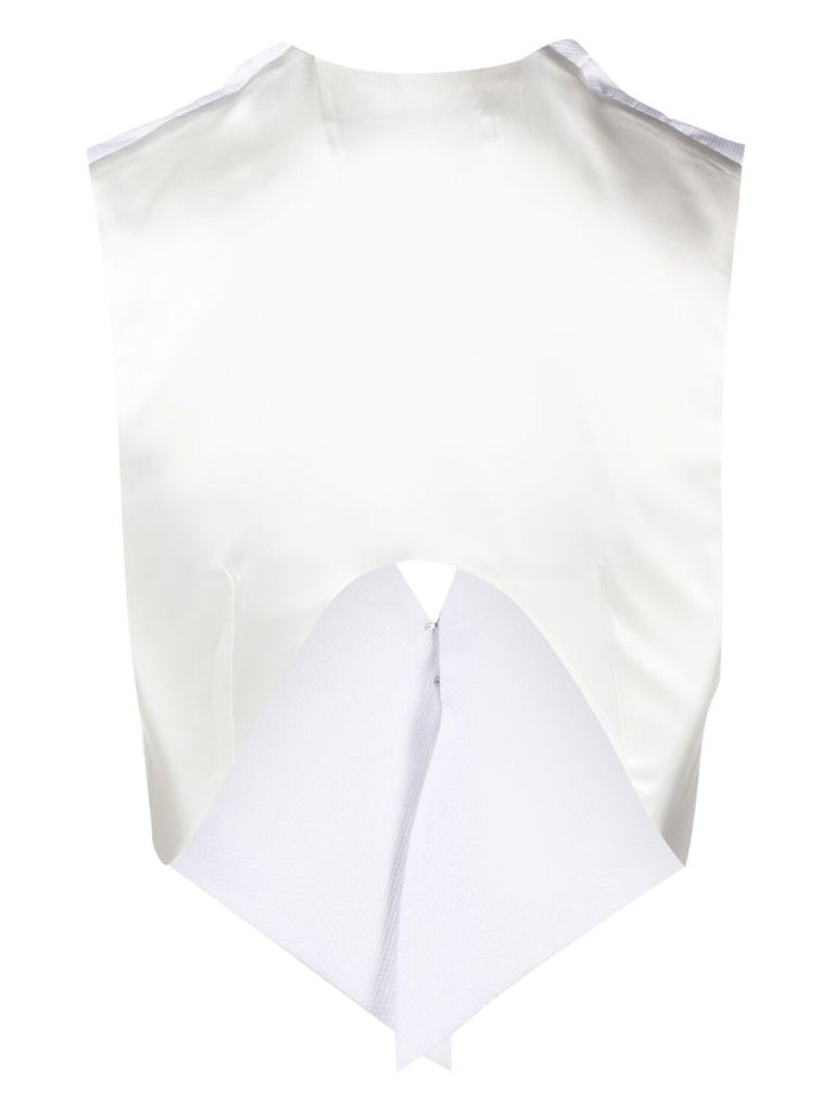 White Organic Cotton Waistcoat