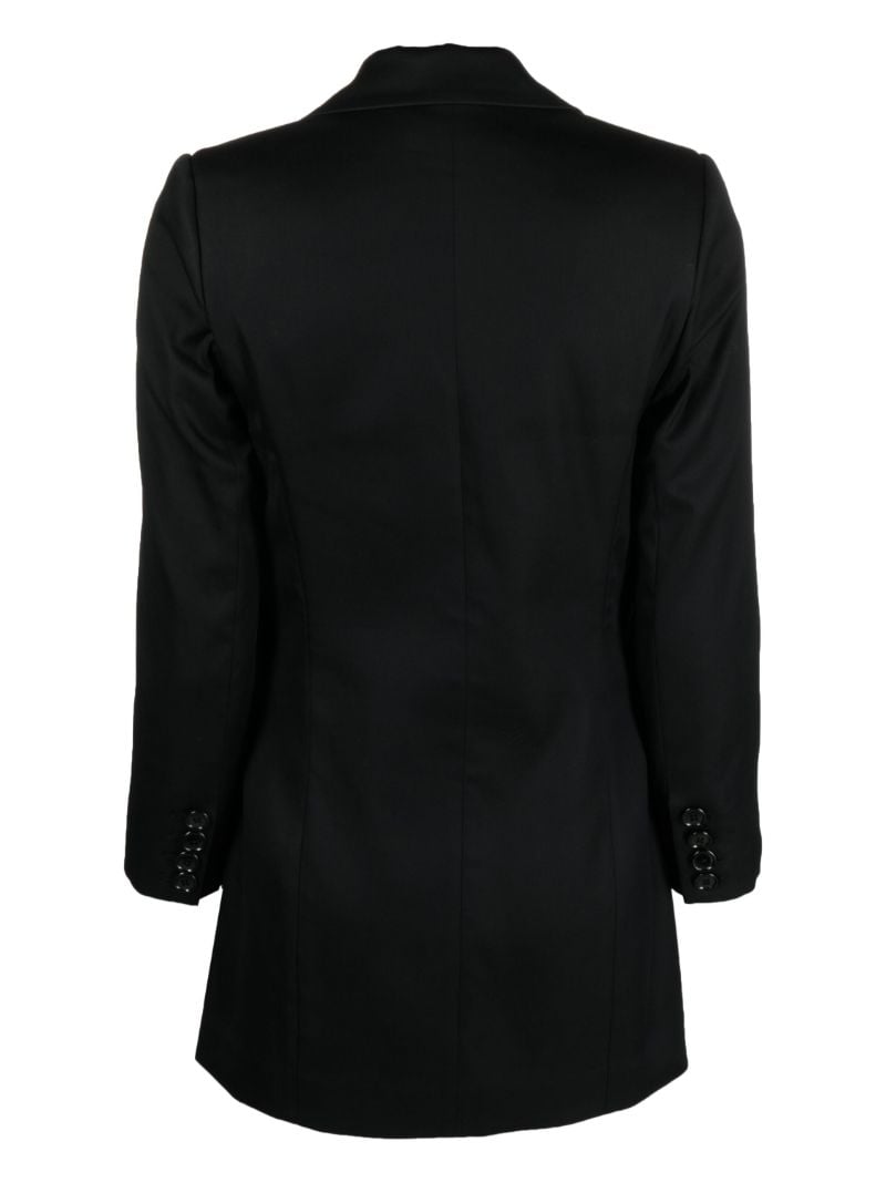 Black Double-breasted Tuxedo Blazer