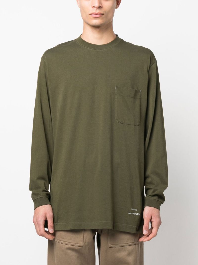 X and Wander Green Cotton T-shirt
