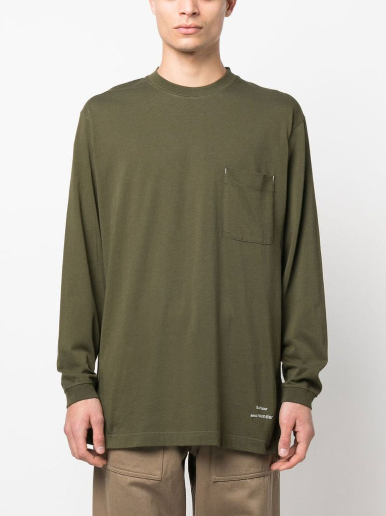 X and Wander Green Cotton T-shirt