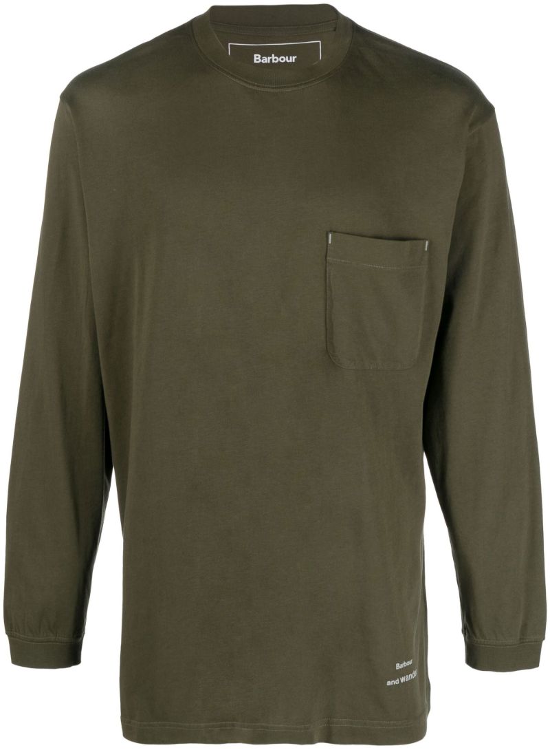 X and Wander Green Cotton T-shirt