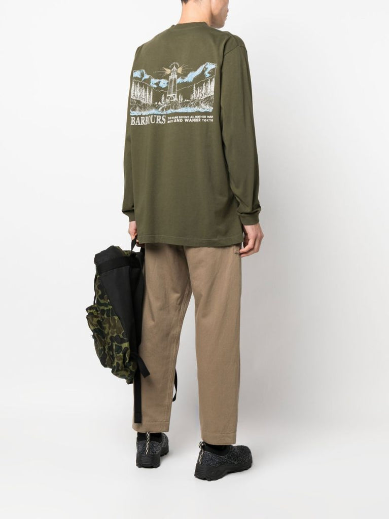 X and Wander Green Cotton T-shirt