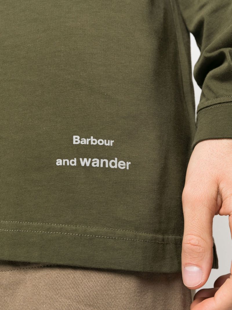 X and Wander Green Cotton T-shirt
