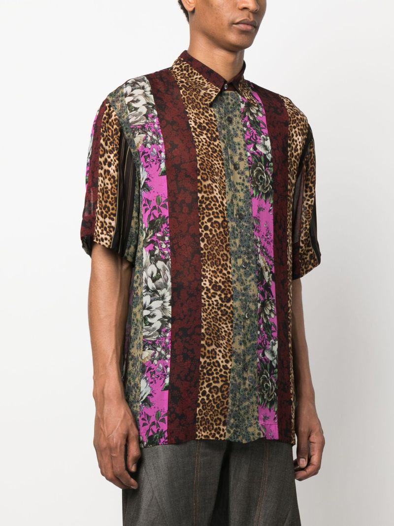 Black Cassidye Patchwork Shirt