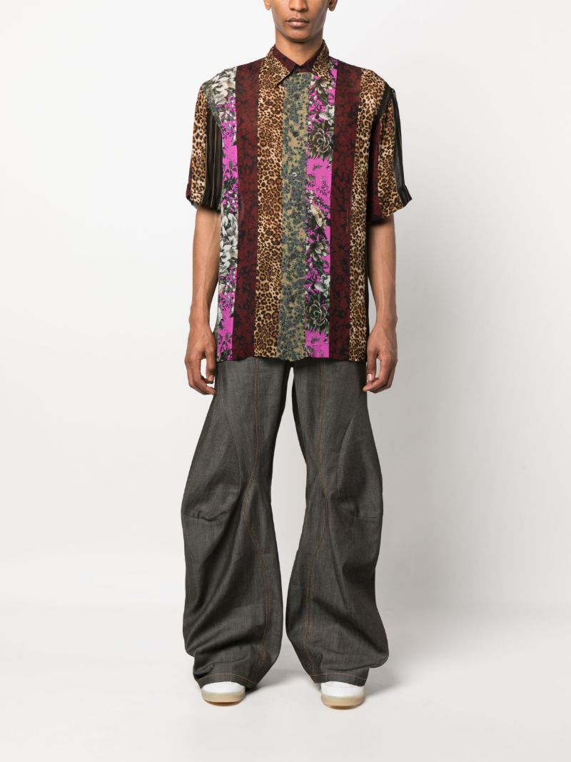 Black Cassidye Patchwork Shirt