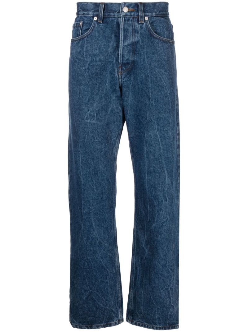Blue Straight-leg Jeans