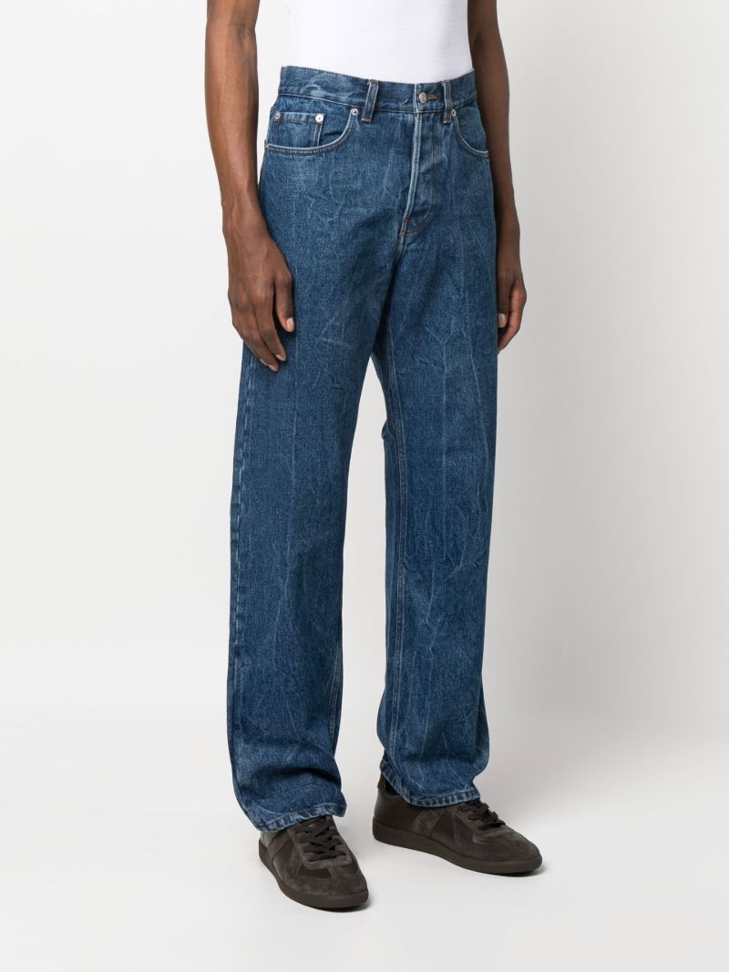 Blue Straight-leg Jeans