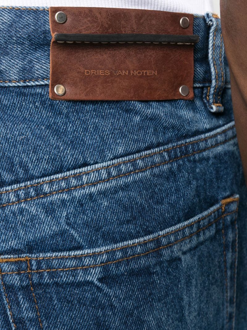 Blue Straight-leg Jeans