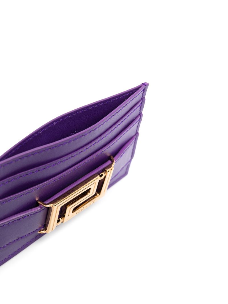 Purple Logo Plaque Cardholder