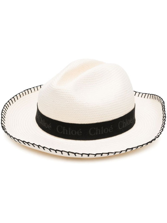 White Woody Panama Hat