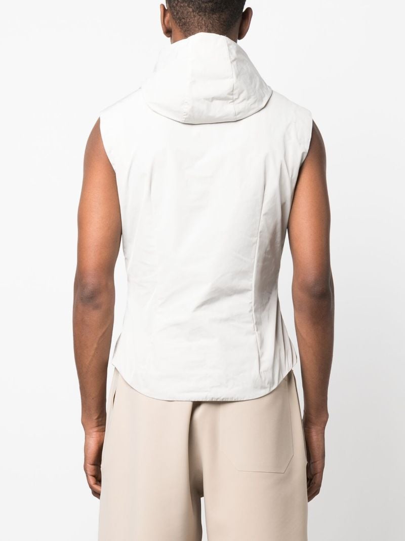 Grey Technical Hooded Gilet