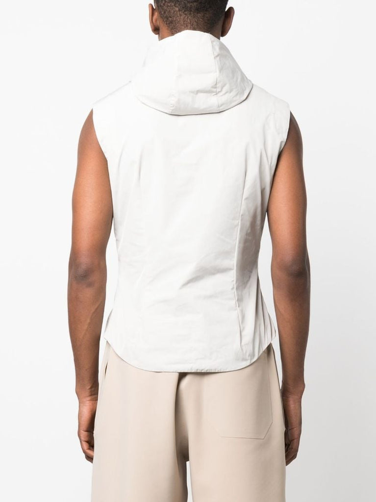 Grey Technical Hooded Gilet
