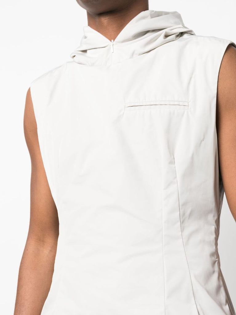 Grey Technical Hooded Gilet
