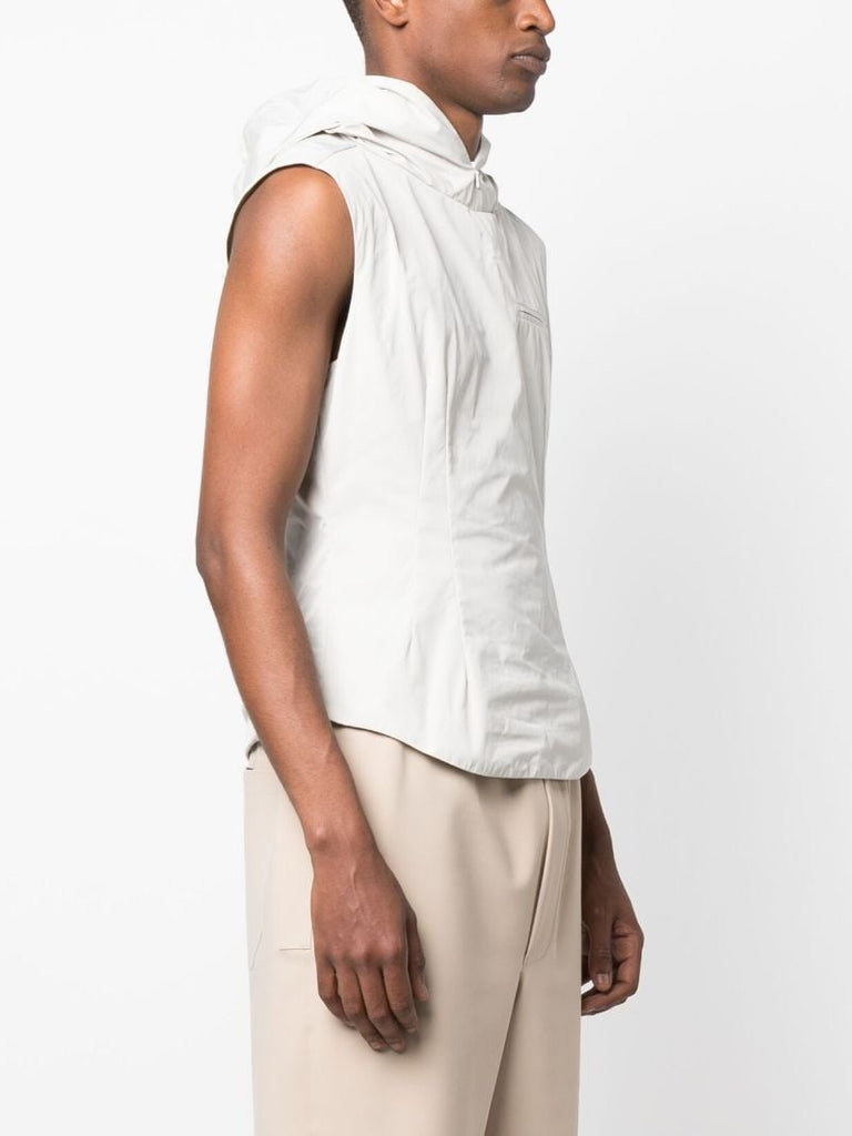 Grey Technical Hooded Gilet