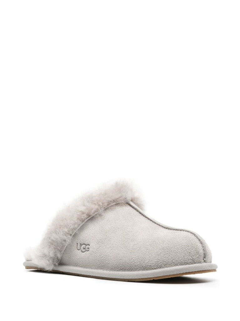 Grey Scuffette Ii Suede Slippers