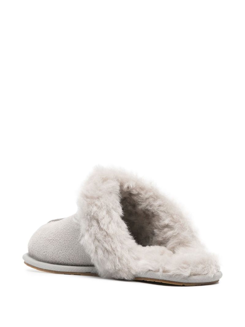 Grey Scuffette Ii Suede Slippers