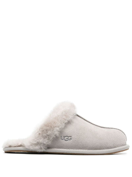 Grey Scuffette Ii Suede Slippers