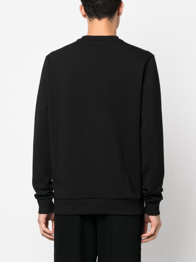 Black Logo Embroidered Sweatshirt