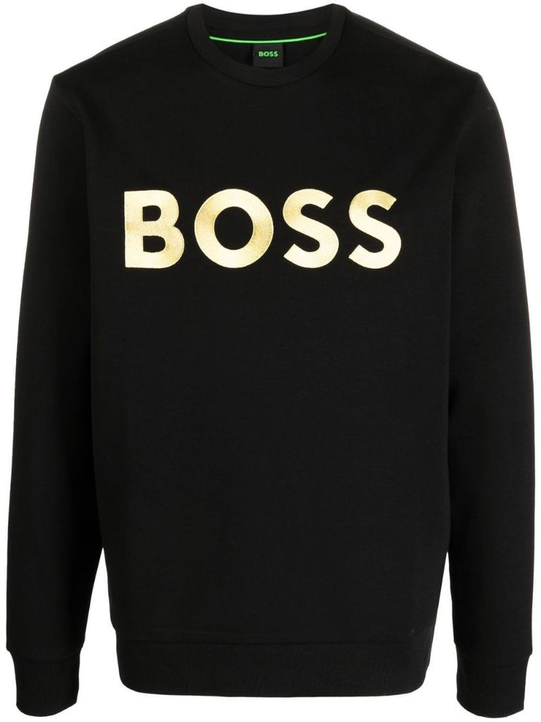 Black Logo Embroidered Sweatshirt