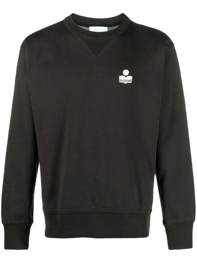 Black Mike Logo Print Sweatshirt