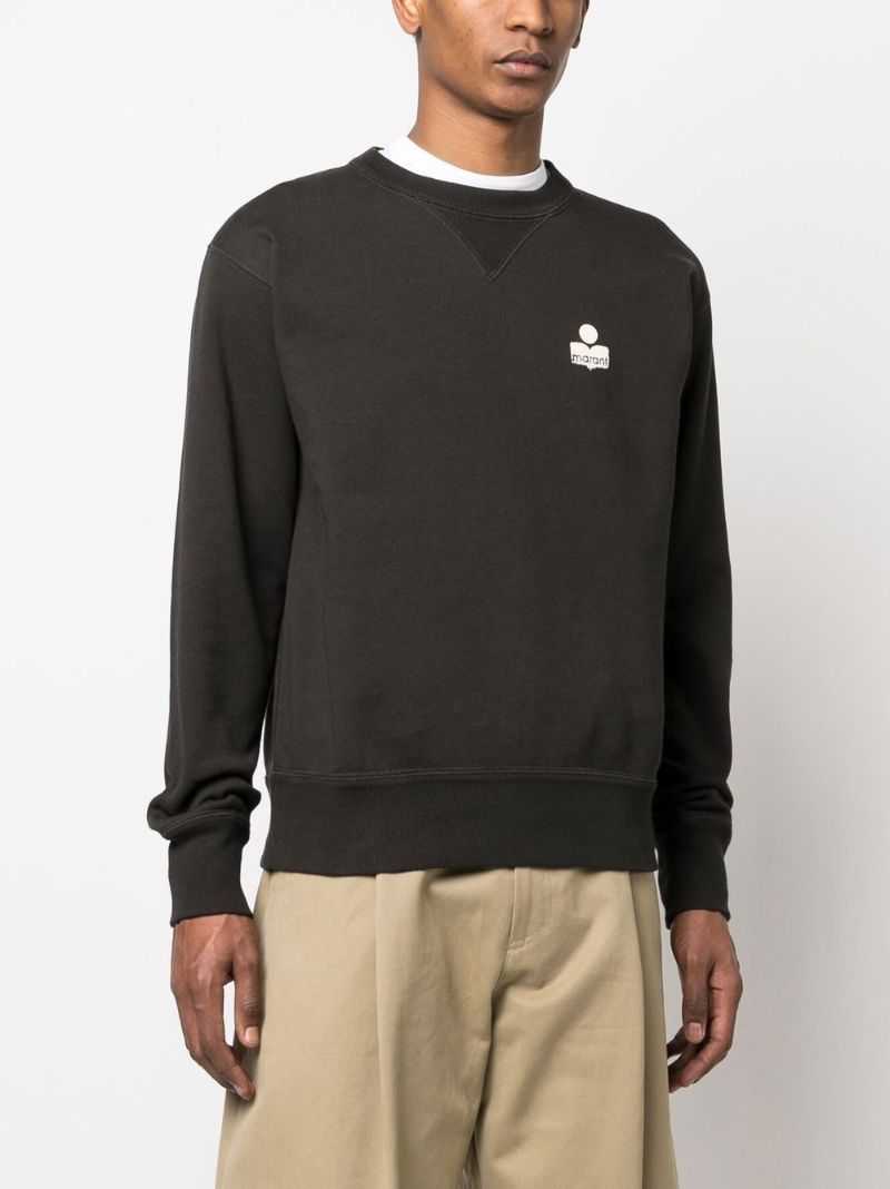 Black Mike Logo Print Sweatshirt