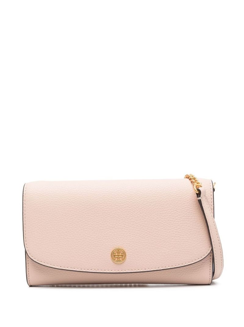 Pink Robinson Leather Shoulder Bag